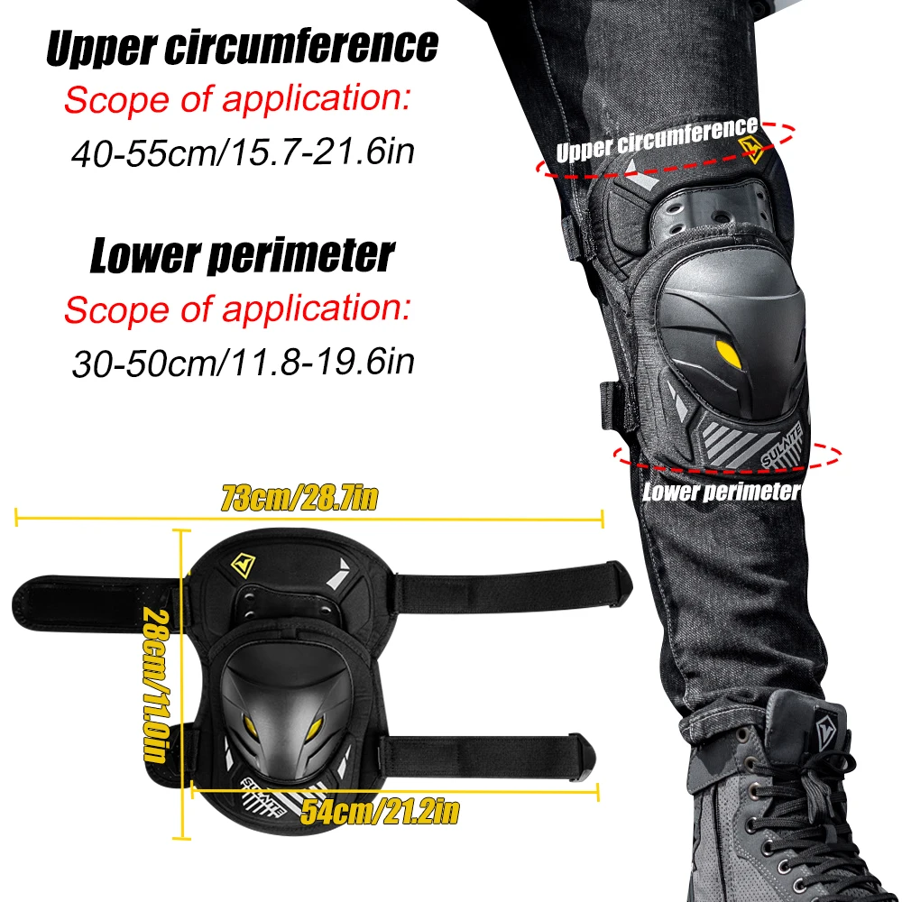 1 Paar Motorrad- und E-Bike-Knie- und Ellbogenschützer für Motocross – Bild 5