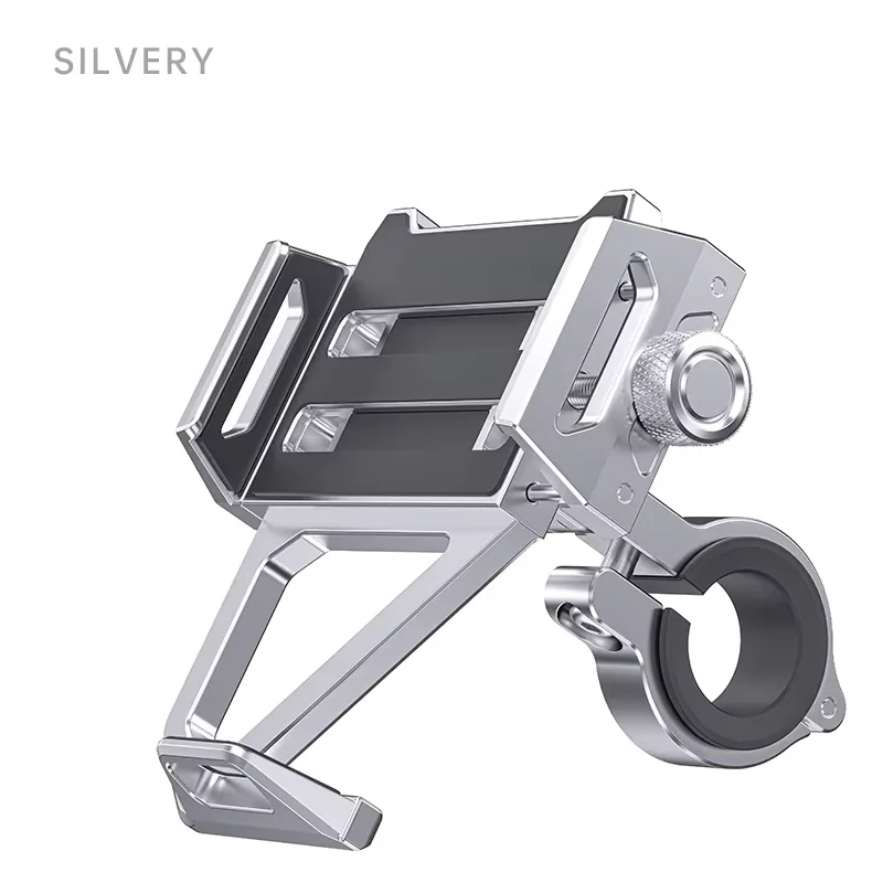Fahrradlenker-Handyhalterung, Aluminium-Handyhalter für Motorrad, Offroad, Mountainbike und Radfahren