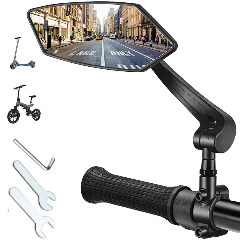 Fahrrad Rückspiegel Reflektor Einstellbare Drehbare Lenker Spiegel Klar Rückspiegel Elektrische Roller
