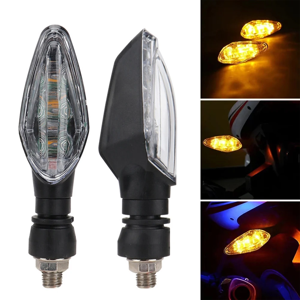 Motorrad LED-Blinker Bernsteinfarbener Blinker Wasserdichter Warnblinker Rückleuchten für Motorräder