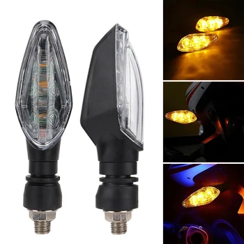 Motorrad LED-Blinker Bernsteinfarbener Blinker Wasserdichter Warnblinker Rückleuchten für Motorräder