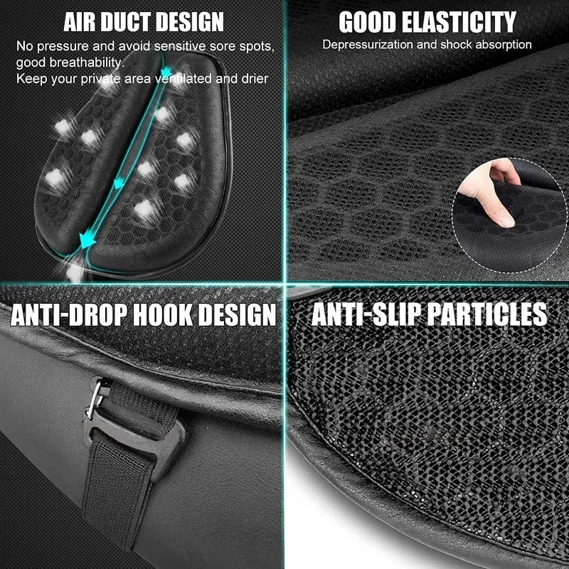 Motorrad Sitzkissen 3D Honeycomb Anti-slip Motorrad Gel Sitzkissen – Image 4
