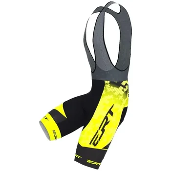 Cycle Sport Herren Fahrrad-Trägerhose Schwarz mit Gel-Polsterung - Radhose für Herren, Bermuda Culotte Uniform