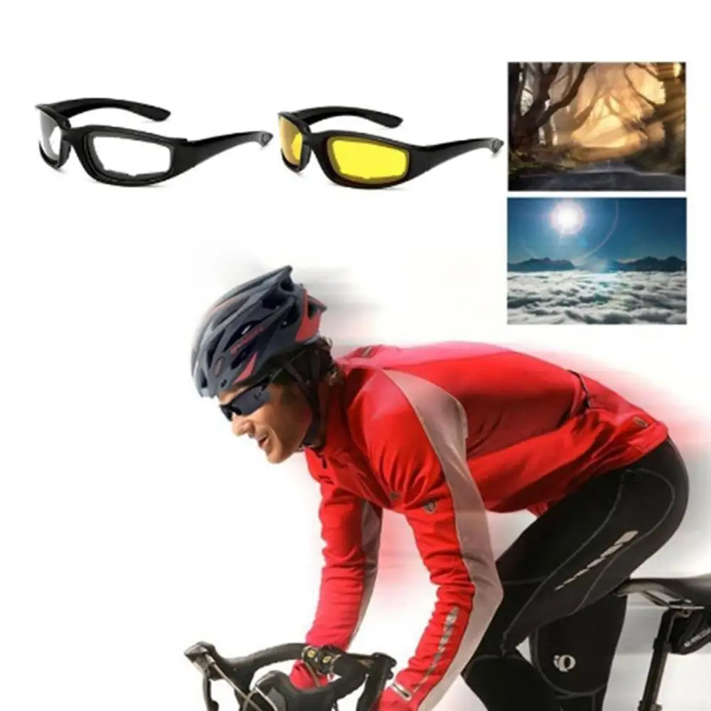 Winddicht Radfahren Sonnenbrille Motorrad UV400 Brille Männer Motor – Immagine 3