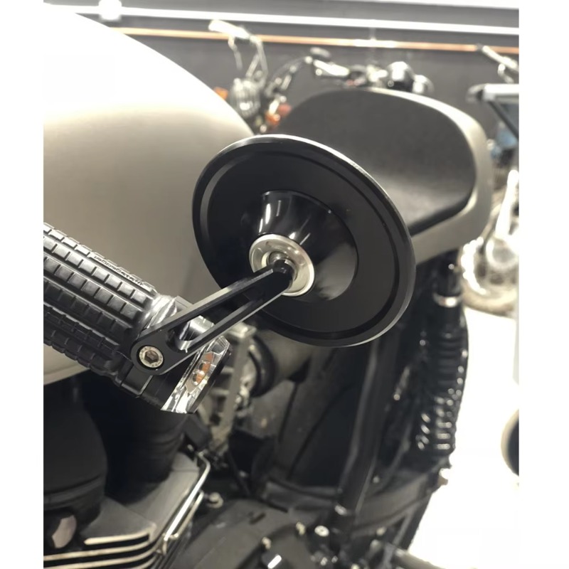 Motorradspiegel aus Aluminium für Lenkerende 7/8" 22MM Seitlich – Image 5