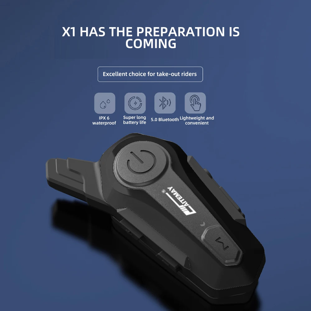 Bluetooth Motorrad Helm Intercom Headset Für 2 Fahrer 800M Drahtlose – Bild 5