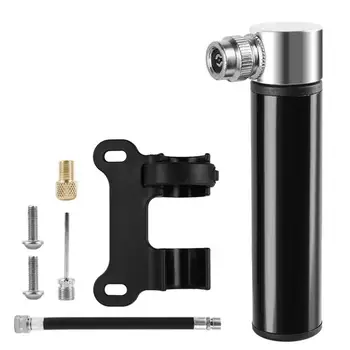 Fahrrad-Minipumpe Tragbare Aluminium-Legierung Fahrrad-Handluftpumpe Schrader-Presta-Ventil Universelle
