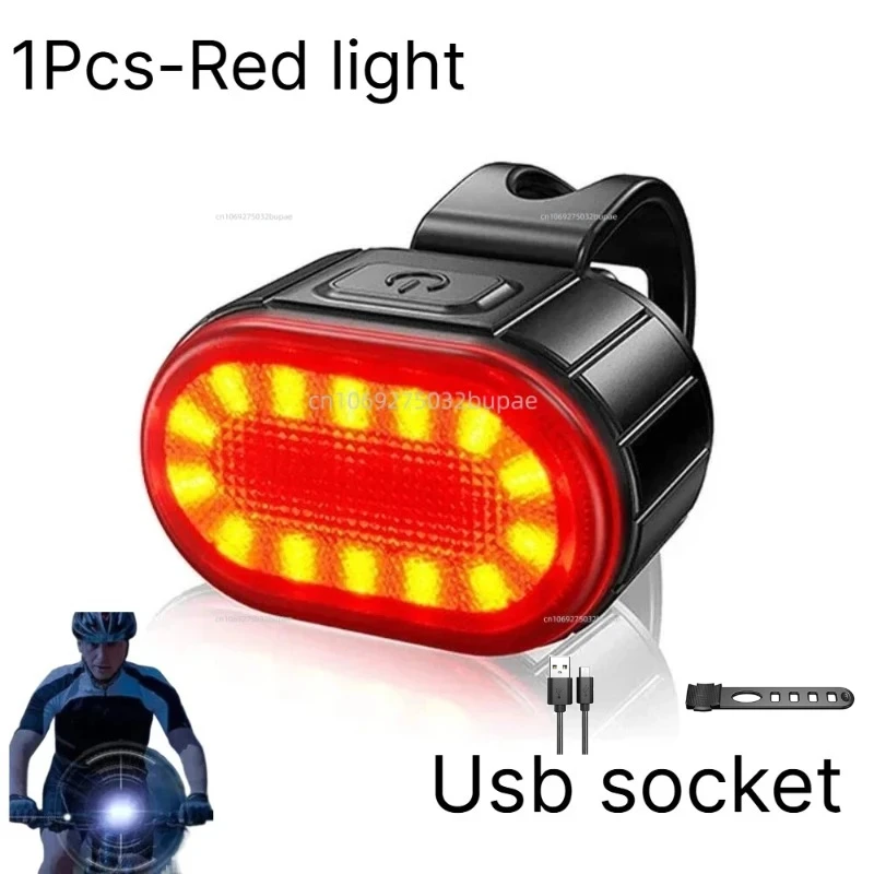 Fahrrad-Beleuchtungsset für vorne und hinten, USB-aufladbares Fahrradlicht, wasserdichtes Rücklicht