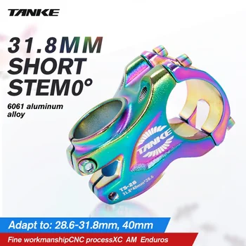 MTB Hochfester leichter Fahrradvorbau CNC-Aluminiumlegierung 0 Grad Rise AM Enduro für 40 mm / 31,8 mm