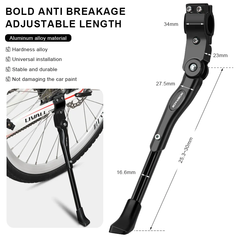 Fahrradständer, hochfeste Aluminiumlegierung, verstellbar, solide – Immagine 5