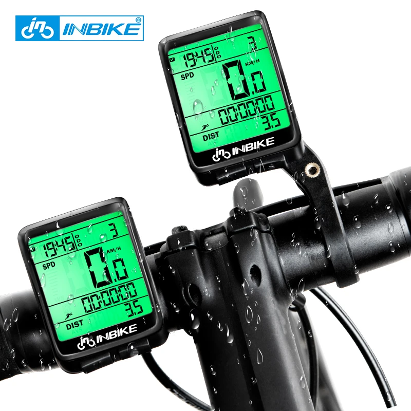 Inbike Fahrrad Computer Tacho drahtlos verdrahtet wasserdicht Rennrad MTB Fahrrad Kilometer zähler Uhr führte