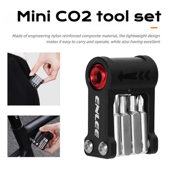9-in-1-Fahrrad-Multitool, tragbar, zusammenklappbar, Inbusschlüssel-Set, Inbusschlüssel, Torx-Schraubendreher