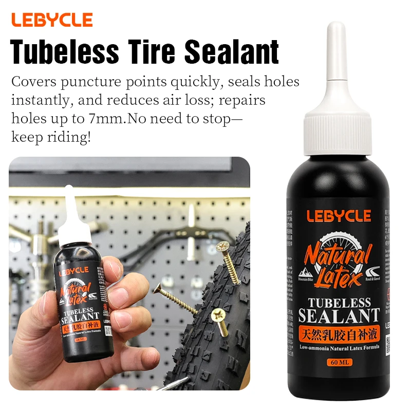 LEBYCLE Fahrrad Tubeless Reifen Dichtmittel Fahrrad Tubeless Reifen Dichtmittel Fahrrad Vakuum Reifen