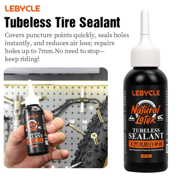LEBYCLE Fahrrad Tubeless Reifen Dichtmittel Fahrrad Tubeless Reifen Dichtmittel Fahrrad Vakuum Reifen
