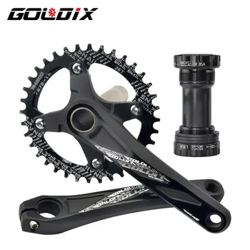 GOLDIX 104BCD MTB-Kurbelgarnitur, 165 mm, 170 mm, 175 mm Kurbel, rundes/ovalales Kettenblatt, 32 Zähne/34