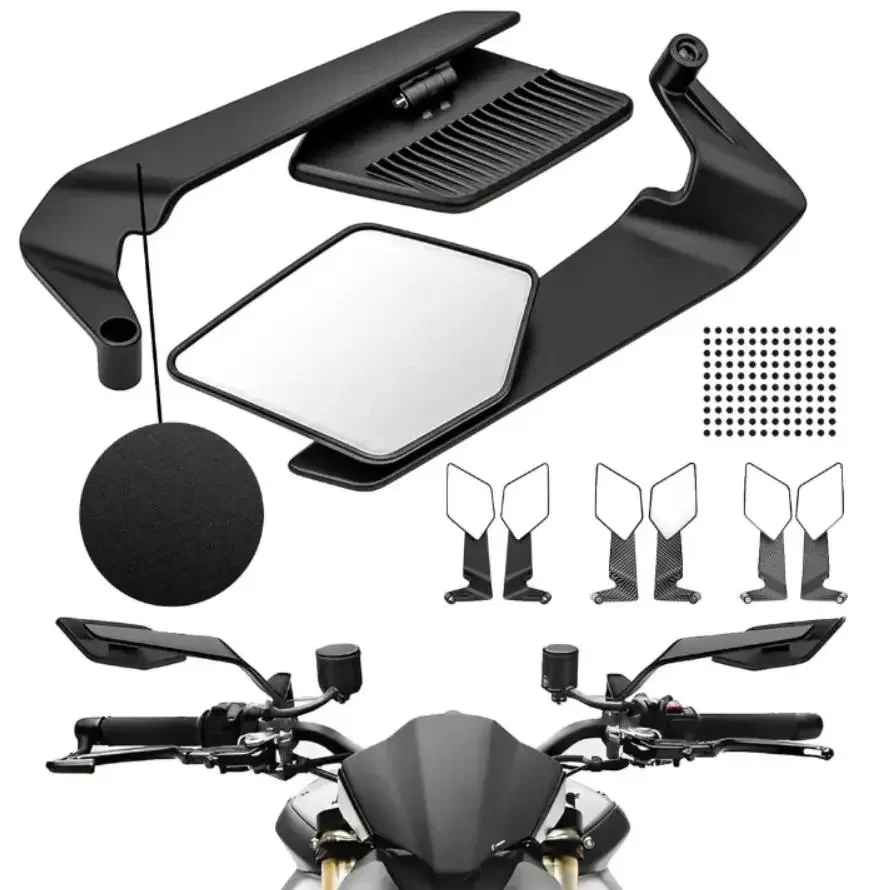 1 Paar Motorrad-Rückspiegel, universell passend für Roller, Lenkerend-Rückspiegel, Zubehör, modifizierter