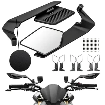 1 Paar Motorrad-Rückspiegel, universell passend für Roller, Lenkerend-Rückspiegel, Zubehör, modifizierter