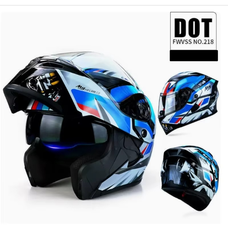 ECE DOT-zertifizierter Motorrad-Klapphelm, Motorradhelm – Bild 4