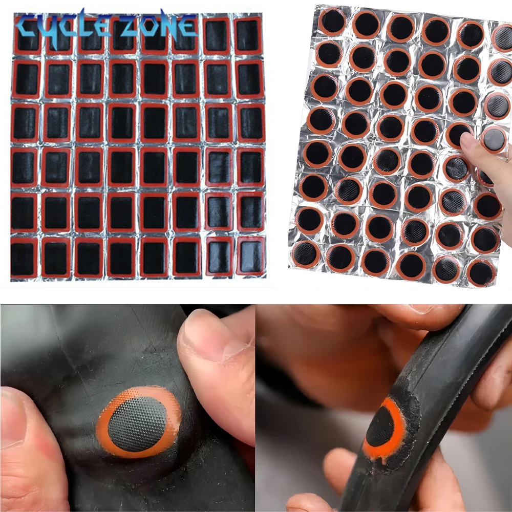 Fahrrad Reifen Patch Fahrrad Reifen Rohr Punktion Reparatur Gummi Patches Set Innenrohr Schnelle (48 Stück)