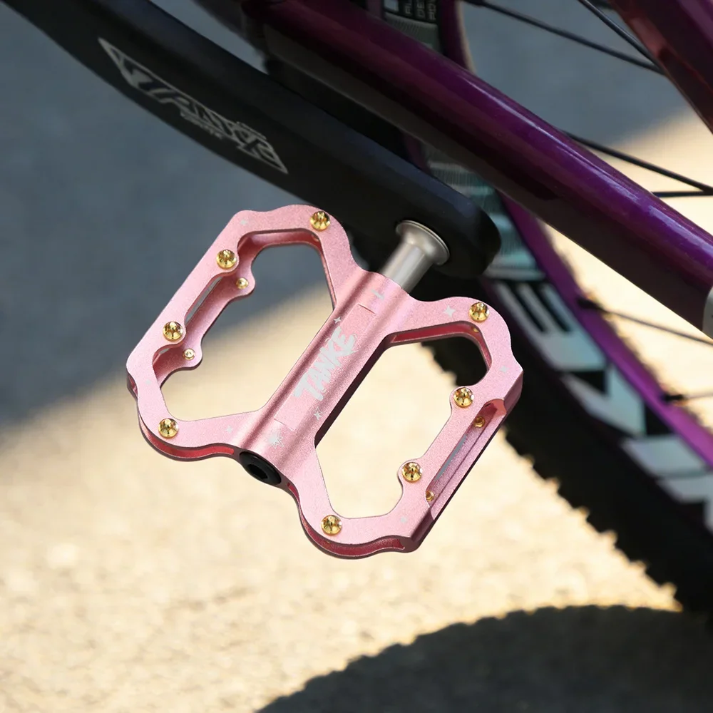 TANKE MTB Fahrradpedale Aluminiumlegierung 3 gedichtete Lager Flache – Image 6