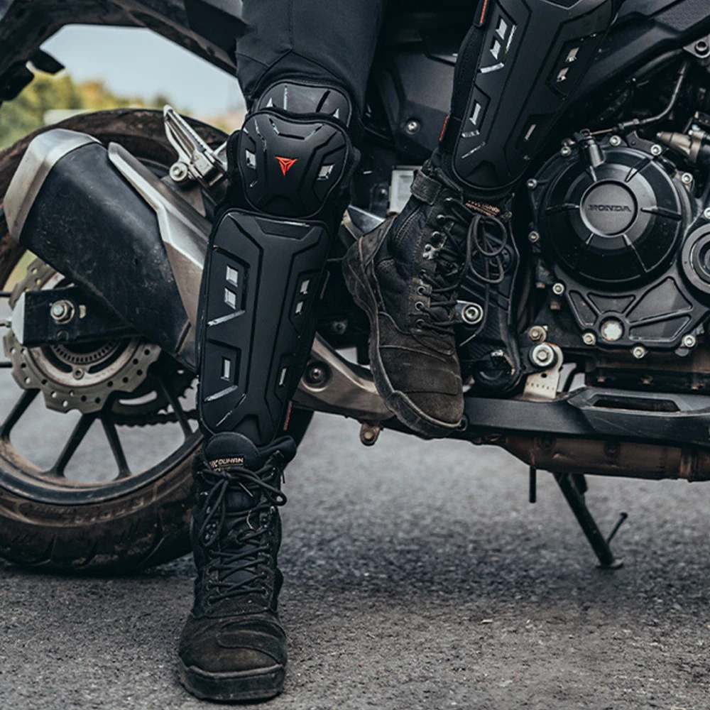 Knie Ellenbogen Schutz Pads Motorrad Motocross Skating (4 Stück) – Bild 6