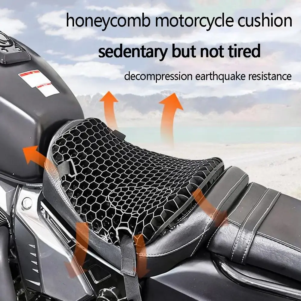 Gel Honeycomb Motorrad Kissen Universal Komfort Dämpfung Absorbieren – Image 5