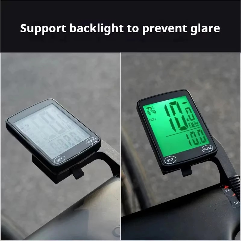 Kabelloser Fahrradcomputer mit Touchscreen, Fahrradtacho – Immagine 6
