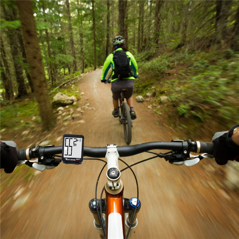 WEST RADFAHREN Fahrrad Computer Multifunktions LED Digital Rate MTB – Image 6