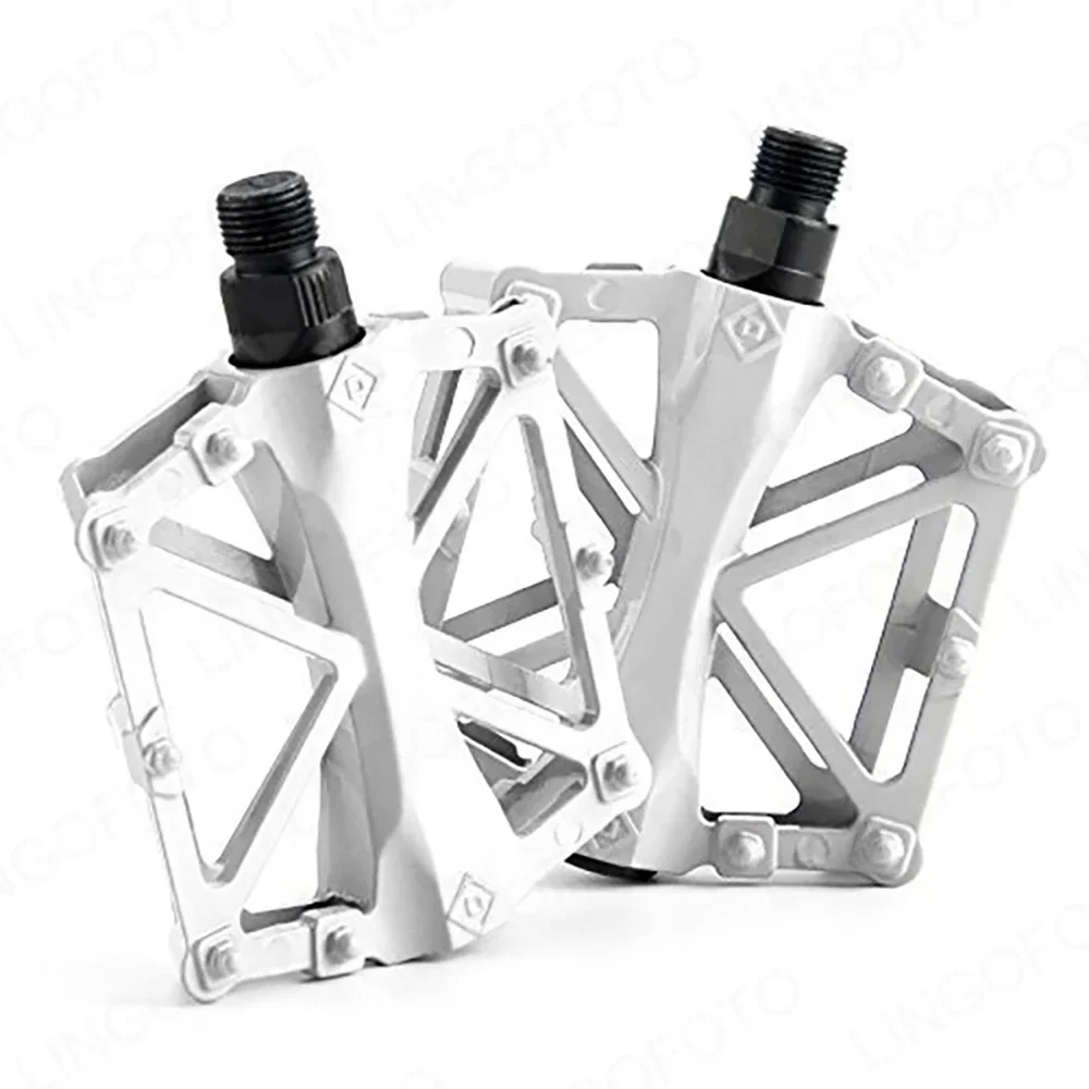 Premium MTB-Pedale 9/16" Cr-Mo-Achse - MTB-Fahrradpedale aus Aluminiumlegierung mit Rollenlager, 400 g