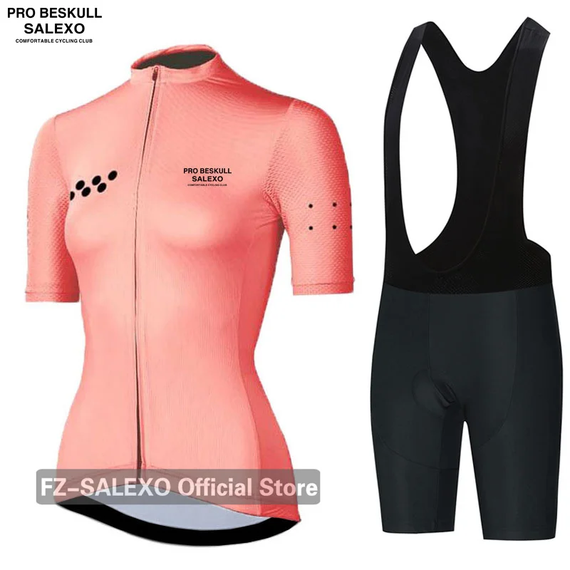 Frauen Sommer Kurzarm Radfahren Jersey Set, Weibliche – Immagine 5