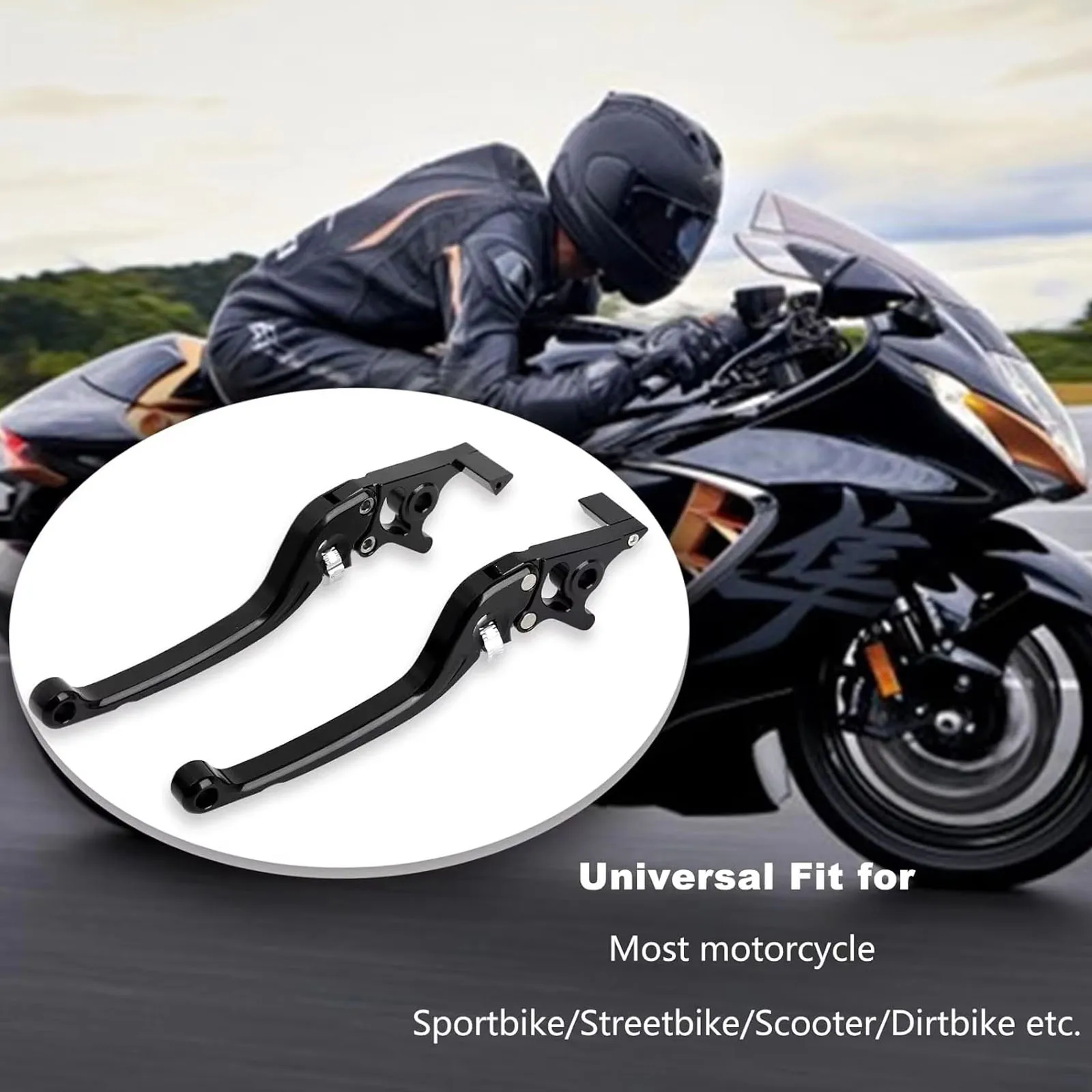 Motorrad 22 mm 7/8 CNC-Bremshebelgriff, verstellbarer – Bild 3