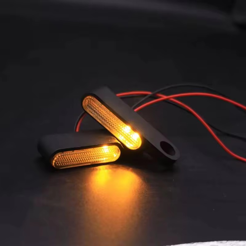 Motorrad LED Mini-Blinker 12V Ein Paar Motorroller Lenker – Bild 6