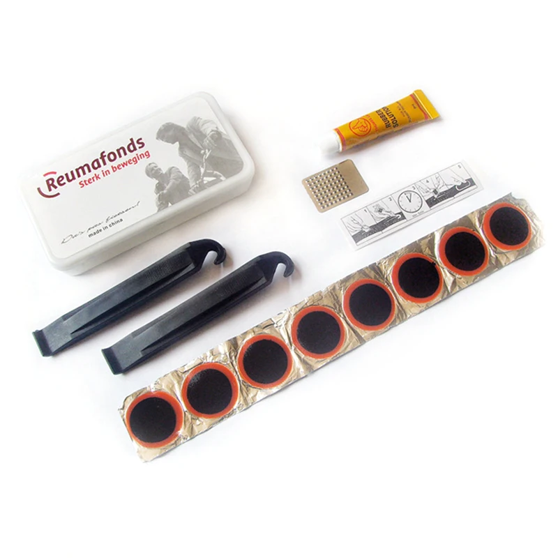 Fahrrad Flache Reifen Reparatur Kit Werkzeug Set Tragbare Gummi Fetal Reparatur Werkzeuge fahrrad Innenrohr