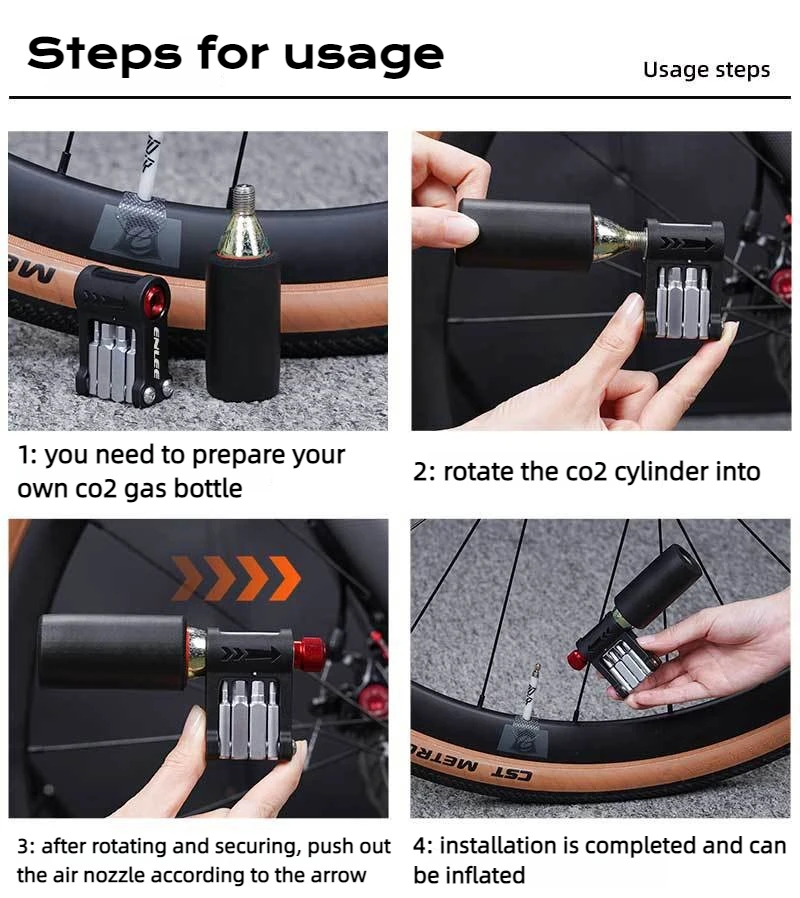 9-in-1-Fahrrad-Multitool, tragbar, zusammenklappbar – Image 6