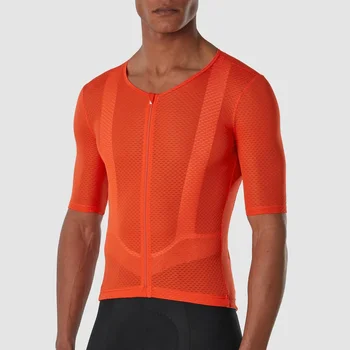 Herren Pro-Radtrikot Kurzarm Slim Fit Rennrad Fahrradshirt Kleidung Mesh Durchgehender Reißverschluss