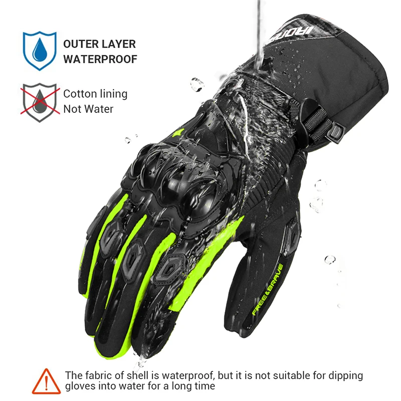 Motorrad Handschuhe Touchscreen Motocross Wasserdicht Winddicht Schutz – Bild 3
