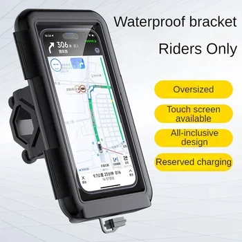 Motorrad-Handyhalterung, Wasserdichte Fahrrad-Handytasche, Lenkerhalterung, Wasserdichte Roller-Handytasche
