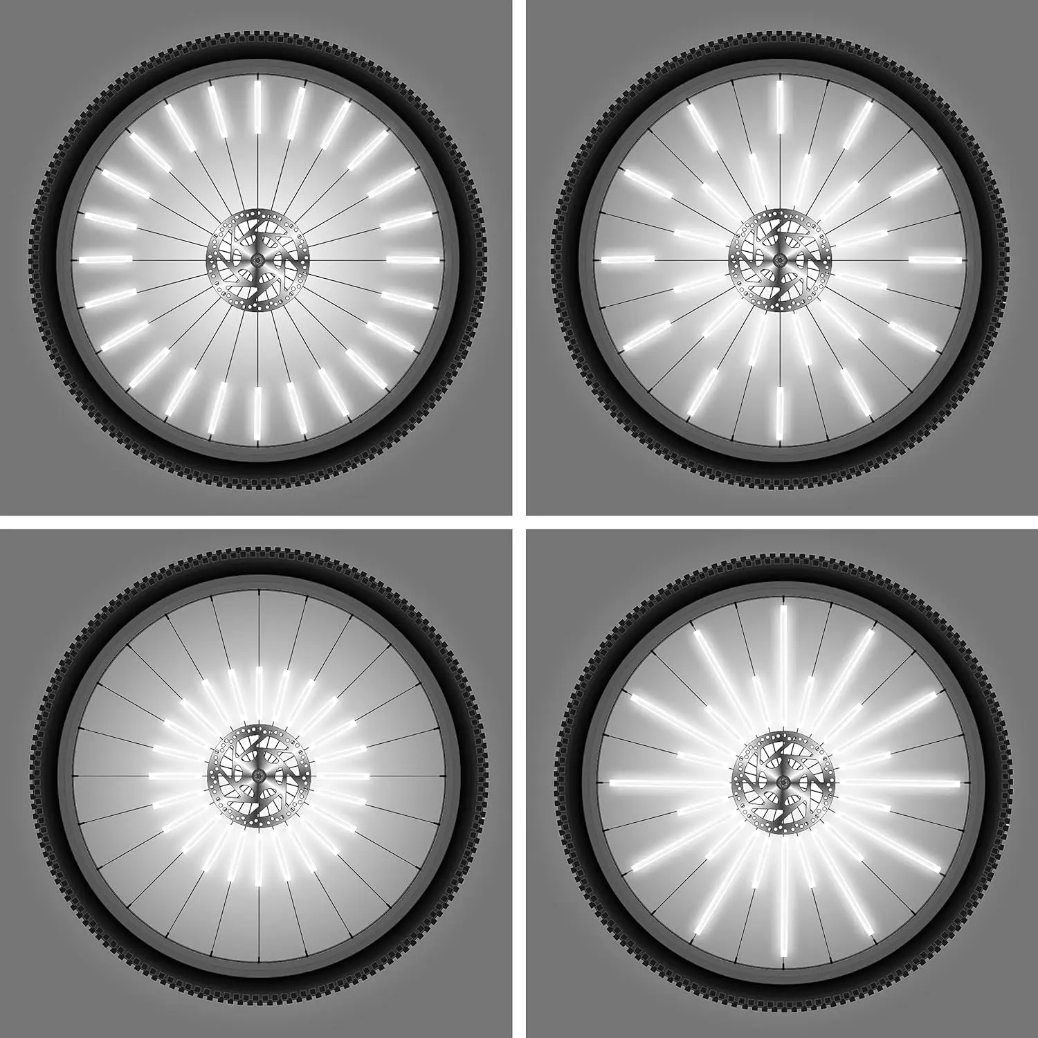 Fahrrad Rad Speichen Reflektor Haut Wasserdicht Reflektierende – Immagine 6