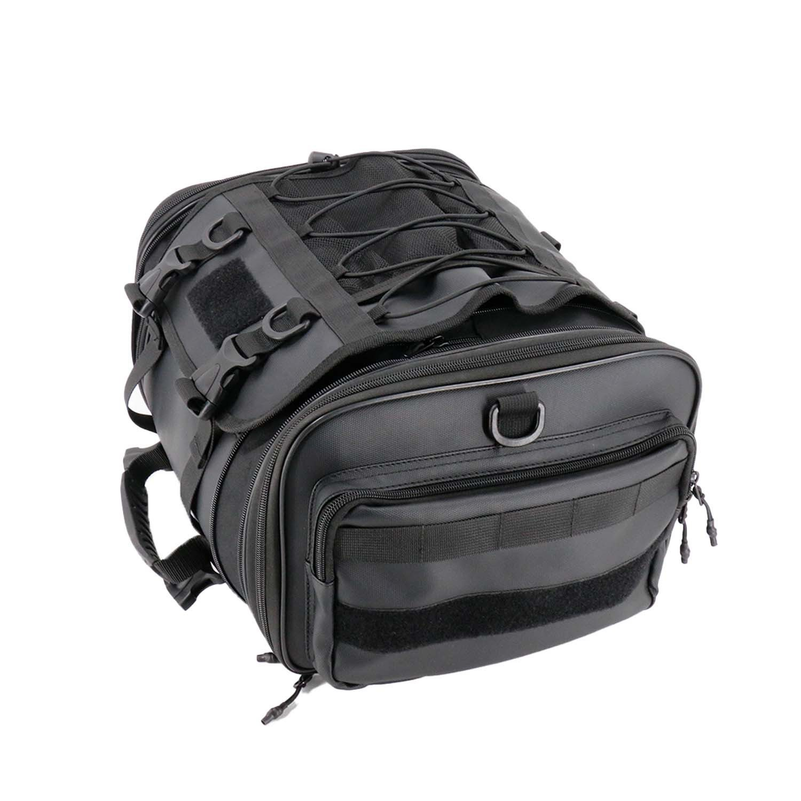 Motorrad-Reisetasche für den hinteren Teil, erweiterbare Motorrad-Hecktasche, Satteltasche mit Schultergurt