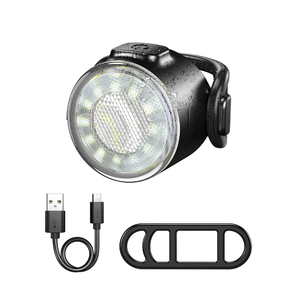 Fahrrad-Front-Rücklicht-Set, 6 Beleuchtungsmodi, Fahrrad-heller Scheinwerfer, USB-Aufladung, Warnung
