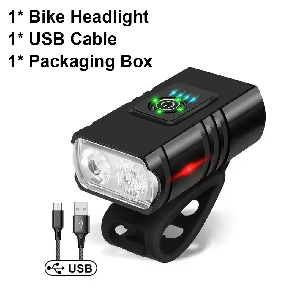 9 LED Fahrrad-Frontlicht USB-Aufladbar Fahrradlampe Superhell Lenkerbeleuchtung Outdoor Wasserdicht Radfahren