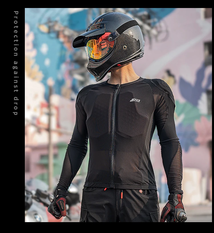 Sommer Motorrad Jacken Ganzkörper Rüstung Schutz Jacke Für Motorrad – Image 6
