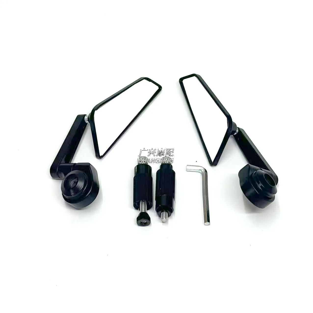 1 Paar 7/8 Zoll 22 mm Motorrad Aluminium Bar End Side Rückspiegel Universal Motorrad Fahrrad Lenker