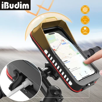 Wasserdichter Motorrad- und Fahrrad-Handyhalter Universelle Schnellverschluss-Fahrrad-Scooter-Lenkerhalterung