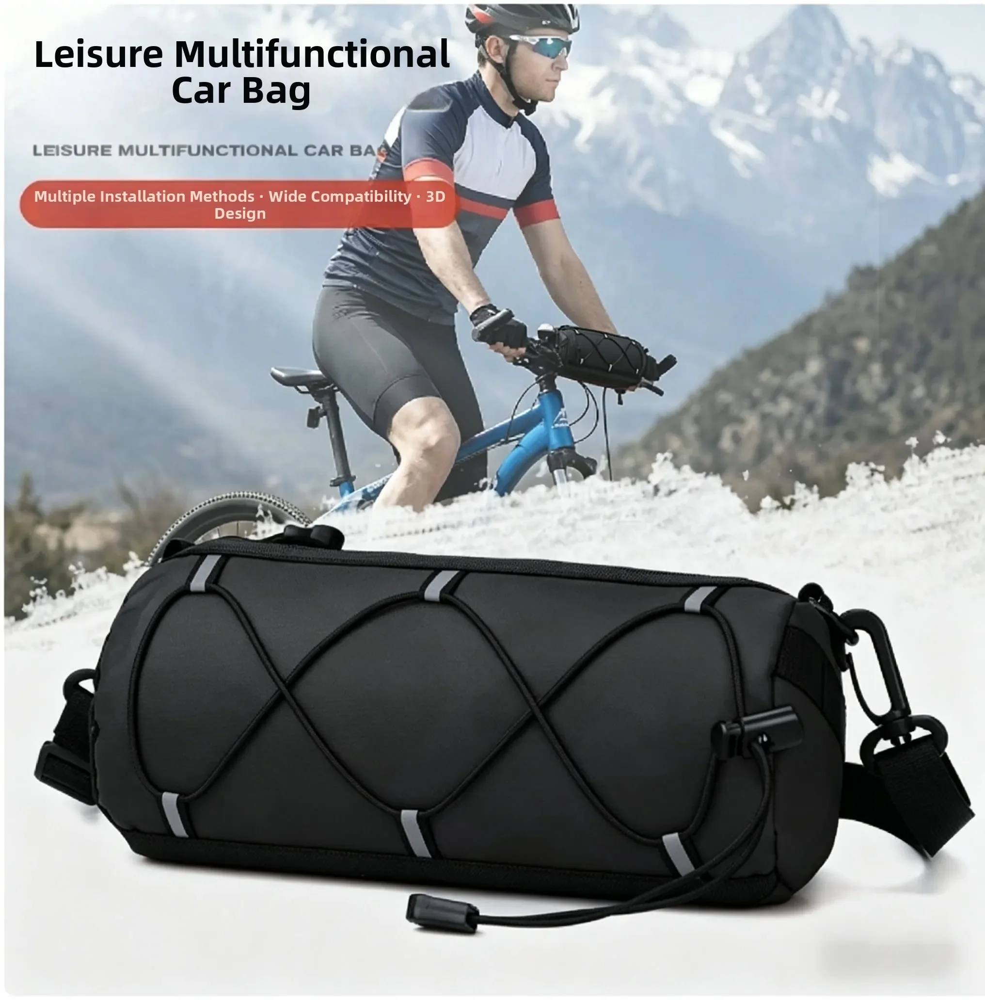 Multifunktionale Wasserdichte Fahrrad-Lenkertasche MTB Rennrad – Bild 4