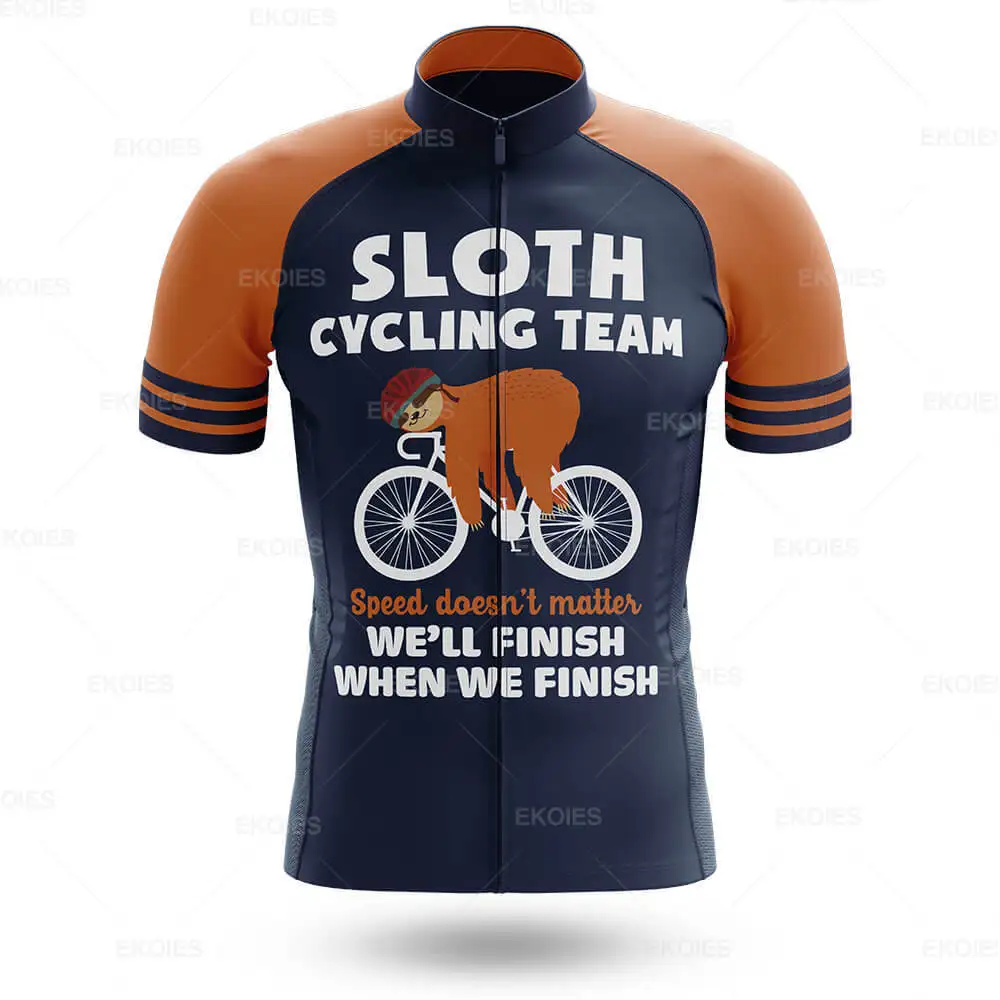 Radtrikots Herren Sloth Team Sommer Kurzarm Fahrradtrikot – Image 4