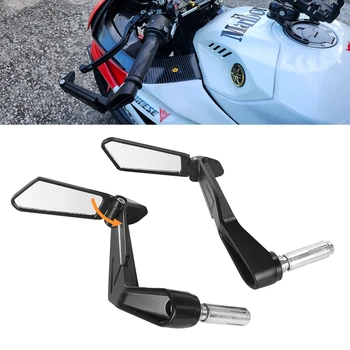 1 Paar 7/8 Zoll (22 mm) Motorrad-Rückspiegel, universelle Lenkerendenspiegel für Roller, Rückspiegel-Zubehör