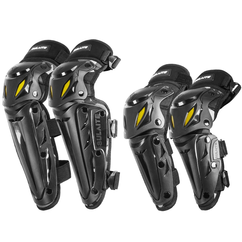Motocross Knieschützer Moto Schutz Reiten Ellenbogenschutz Motorrad Off-Road Racing MTB Knieschützer