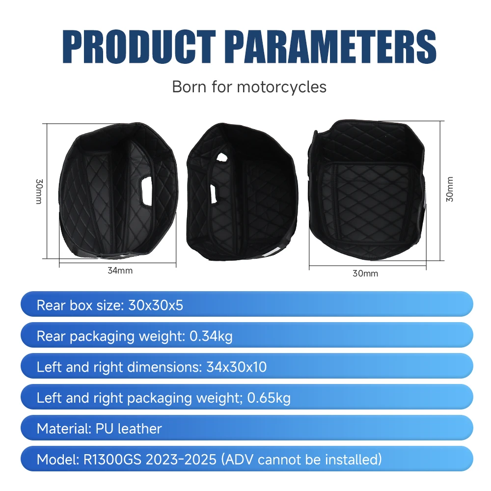 Fit Für R1300GS - Motorrad Hinten Gepäck Top Box Seite Fall – Bild 6