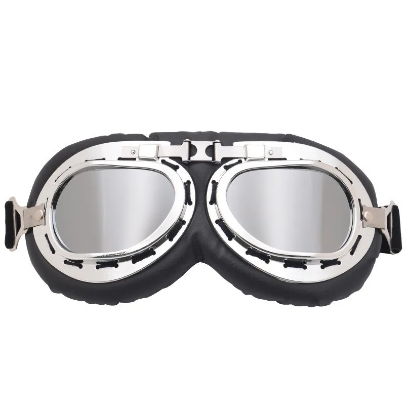 Weichrahmige Motorradbrille Retro Vintage Winddicht Staubdicht Moto-Brille Outdoor-Sport Radfahren